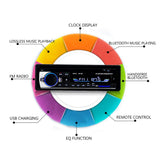 Multimídia 1din Estéreo com controle remoto - bluetooth